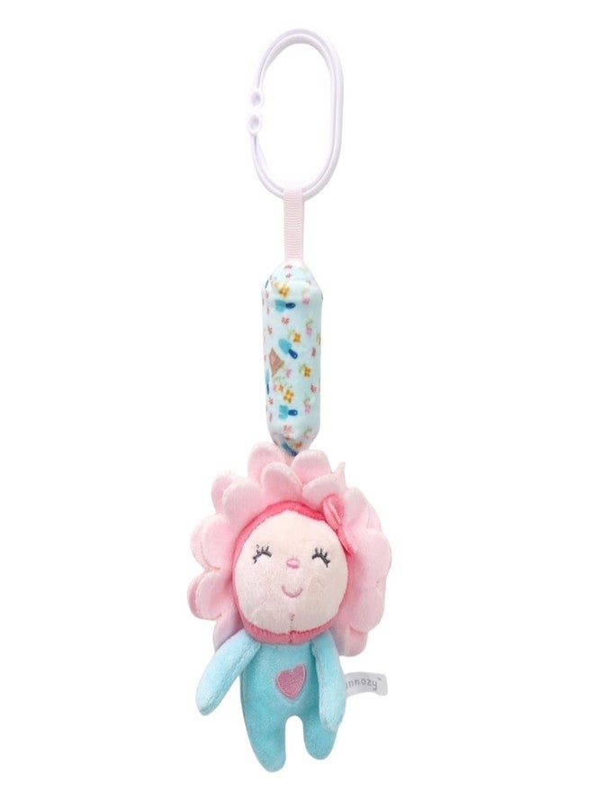 SMILE BABY Plush Hanging Toy Rattles for Crib and Stroller Keep Your Baby Entertained and Engaged. Soft, Colorful, and Safe, They Stimulate Sensory Development and are Perfect for Playtime Fun (Pink) - Image 1